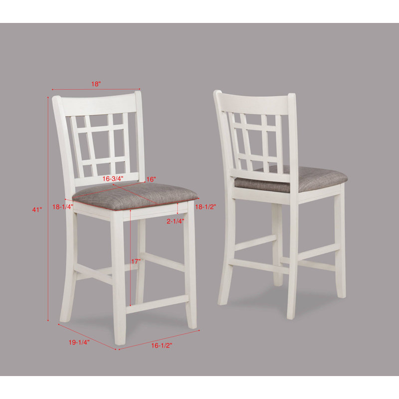Extendable Four Leg Dining Set, White