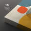 Forme Mid-Century «Œuvre d'art vibrante en bleu, jaune et orange, images murales géométriques abstraites modernes, impression sur toile encadrée, ensemble de 2 pièces d'art mural»-91068970-124478706