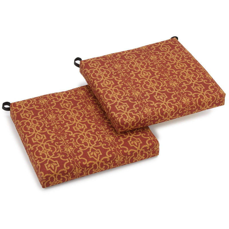 Indoor/Outdoor Adirondack Chair Cushion, Royal Cross, 3" H x 20" W x 19" D