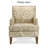 Gray Mix Accent Chair - Birch Legs & Pocket Springs