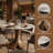 Aurora 39"/43" Modern Round Dining Table With Hand-Crafted Solid Wood Pedestal Base -  Circular Kitchen Table For Small Spaces & Breakfast Nooks-1902396410-1902396413-1902396415