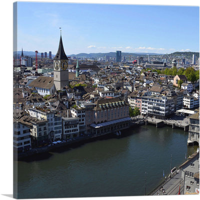 " Zurich Switzerland Canal Skyline "