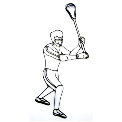 Décoration murale mâle le lacrosse le player