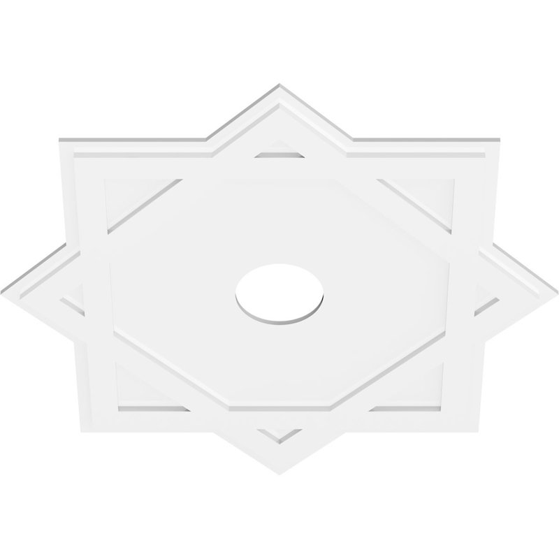 Médaillon de plafond contemporain en PVC de qualité architecturale 30 po x P 7 po x P 16 1/2 po x P 1 po Axel