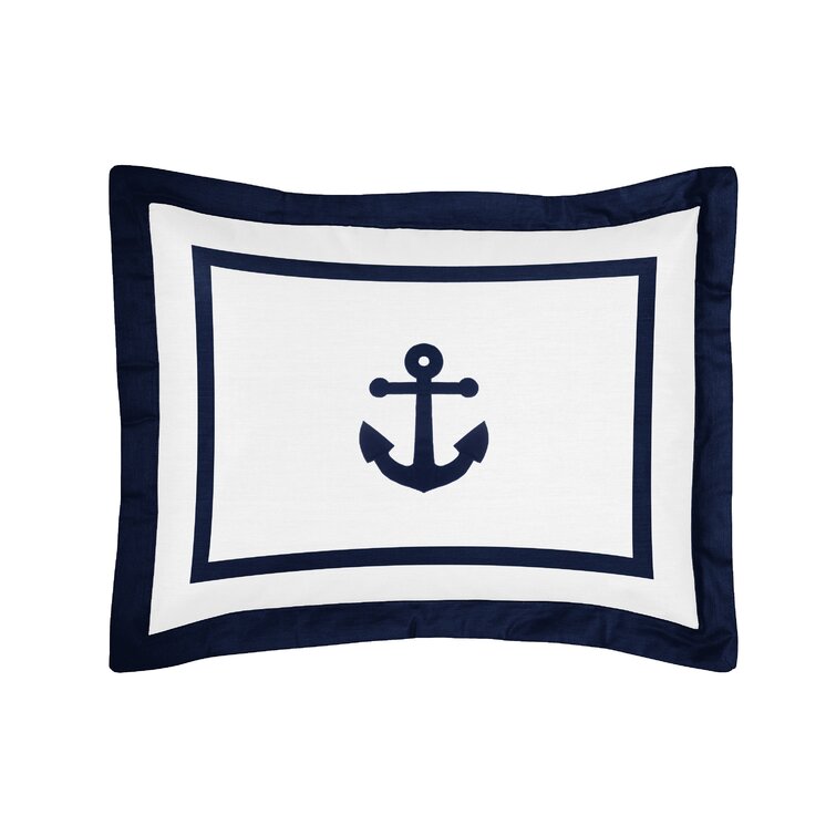 Sweet Jojo Designs Solid Navy Blue Throw Pillows & Reviews