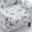 Fauteuil en mélange de polyester à motifs