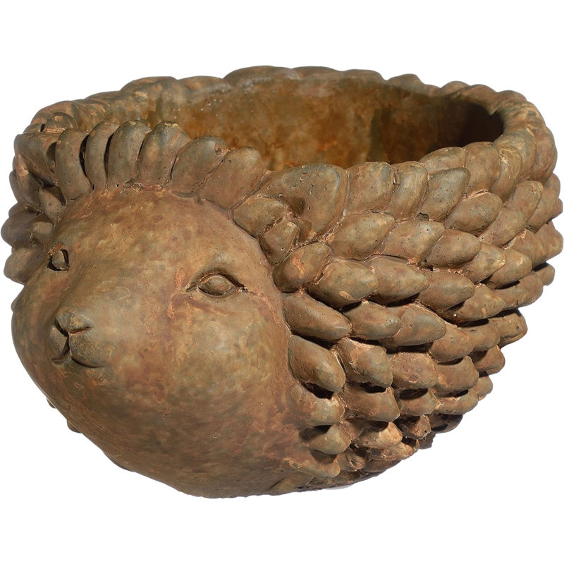 Derwin Statue Planter, 4.25" H x 6" W x 7.75" D, Rust