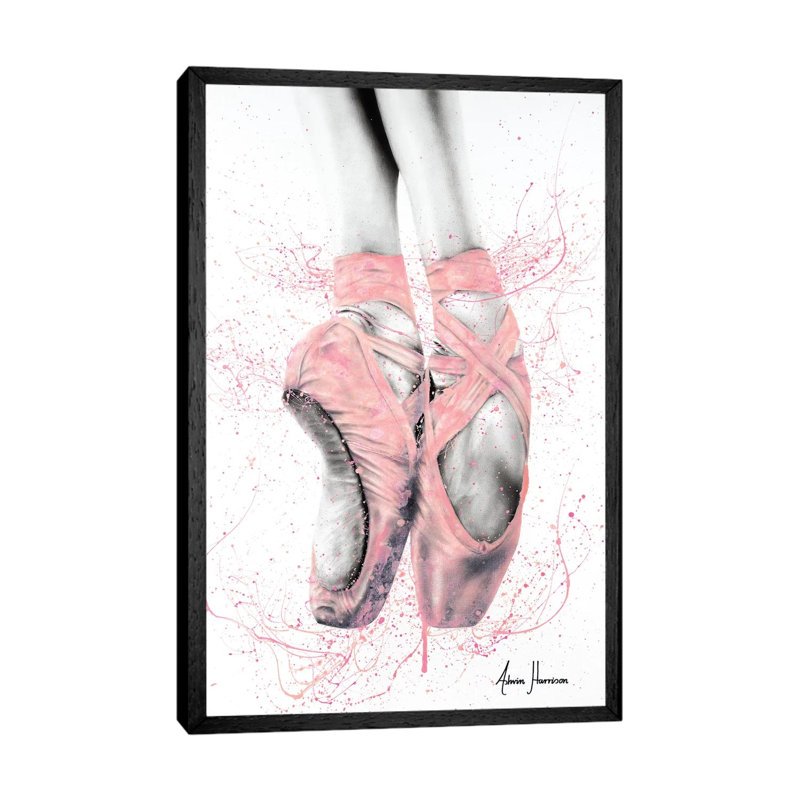 Pretty Pointe by Ashvin Harrison - Painting on Canvas, 152.5 cm H x 101.5 cm W, Black Framed