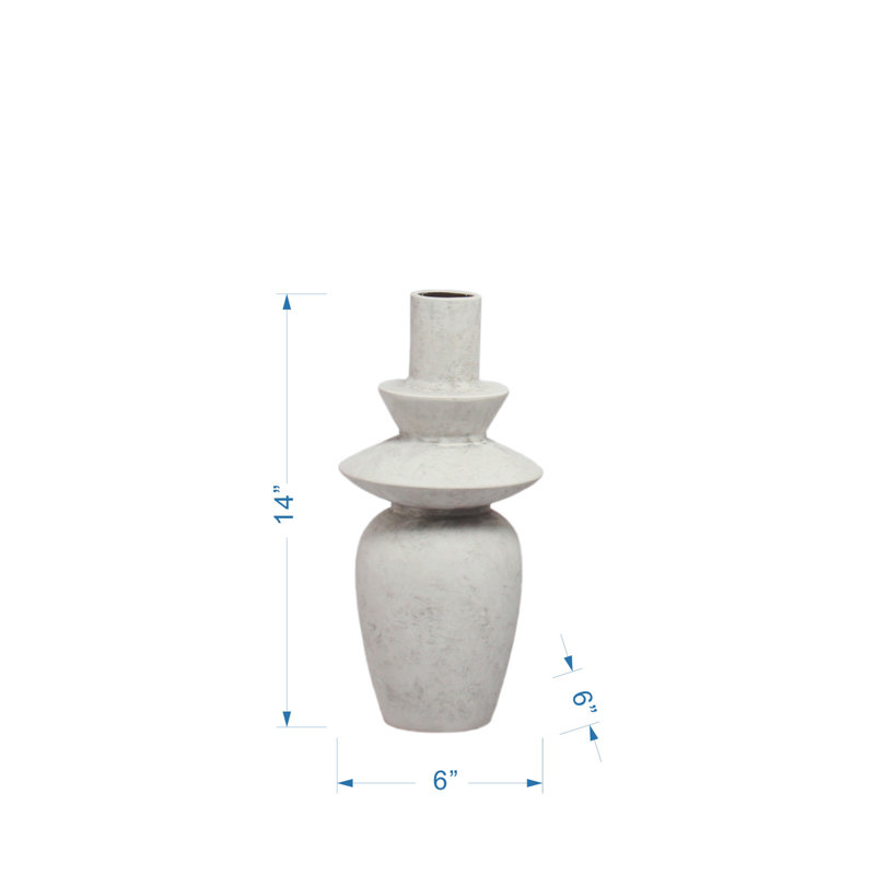 White Ceramic Novelty Table Vase