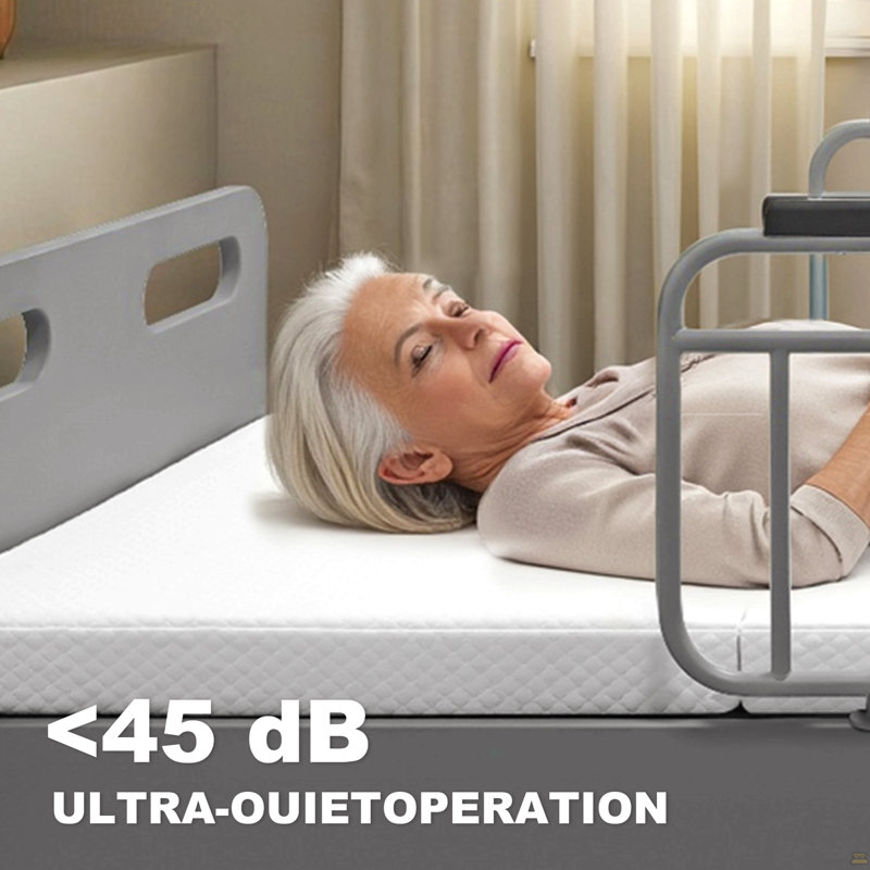 Adjustable Hospital Bed For Home Use With Wired Remote Control