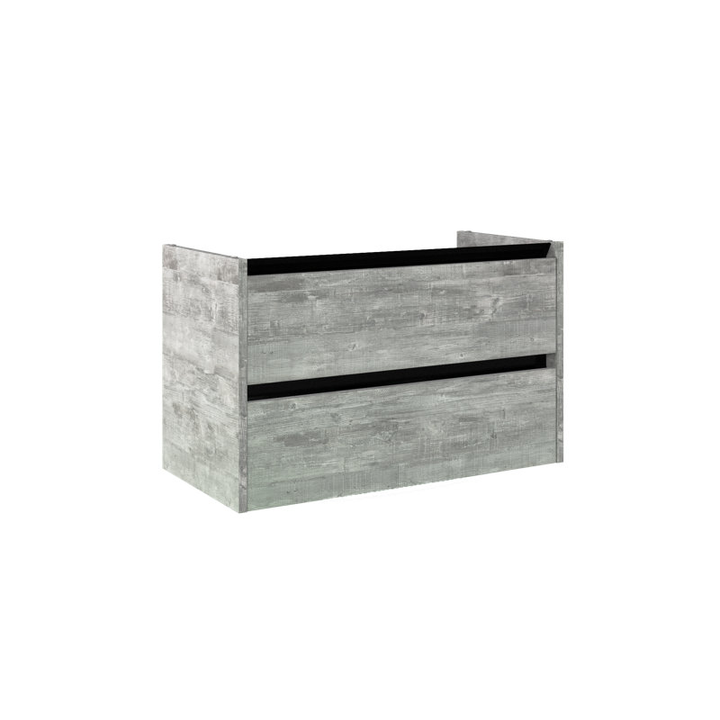 Mcelfresh 82cm Single Bathroom Vanity Base Only, Evola Raw