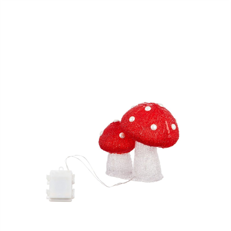 Statue de jardin champignon à lumière scintillant