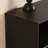 Light luxury black trendy bookcase
