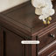 Banc de rangement en bois manufacturé brun