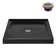 Streamline NT-2241-36BL-CR 36 in. x 36 in. Corner Acrylic Shower Base in Glossy Black with Centre Drain, ABS Drain Included