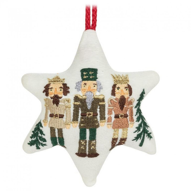 Nutcracker Trio Star Ornament