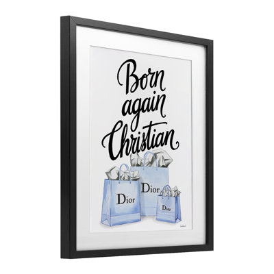Glam sacs «Born Again», reproduction encadrée sous verre par Amanda Greenwood