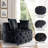 Keoka 36.6'' Wide Tufted Velvet Big Barrel Chair with Three Pillows-2049228568