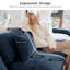 Canapé modulaire en forme de U l 120 po Brazell avec siège profond, canapé Cloud avec trois repose-pieds et coussins amovibles - bleu-125354400