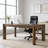 62.99" Solid Wood Rectangular Executive Desk