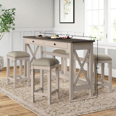Console Table W/4 Stools
