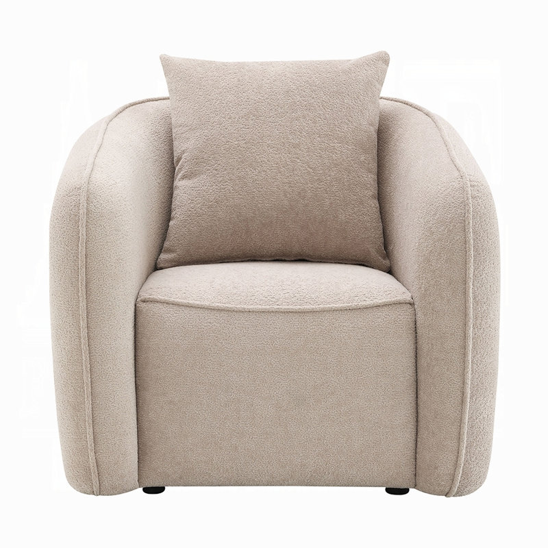 Chaise Keith avec coussin, Beige