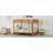 Queen Size Pine Wood &amp; MDF Bunk Bed with Ladder - Space-Saving Wood Color for Compact Bedrooms
