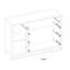 Vanburen Solid Wood 100cm W 4 - Drawer Chest of Drawers