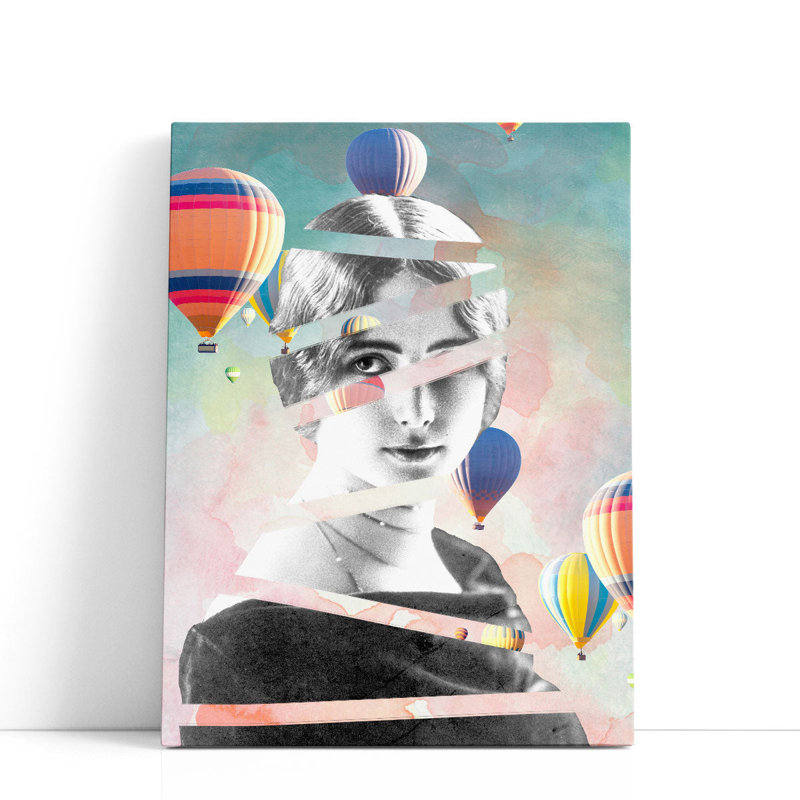 Cleo De Merode Baloon - reproduction d'art sur toile, H 24 po x l 18 po