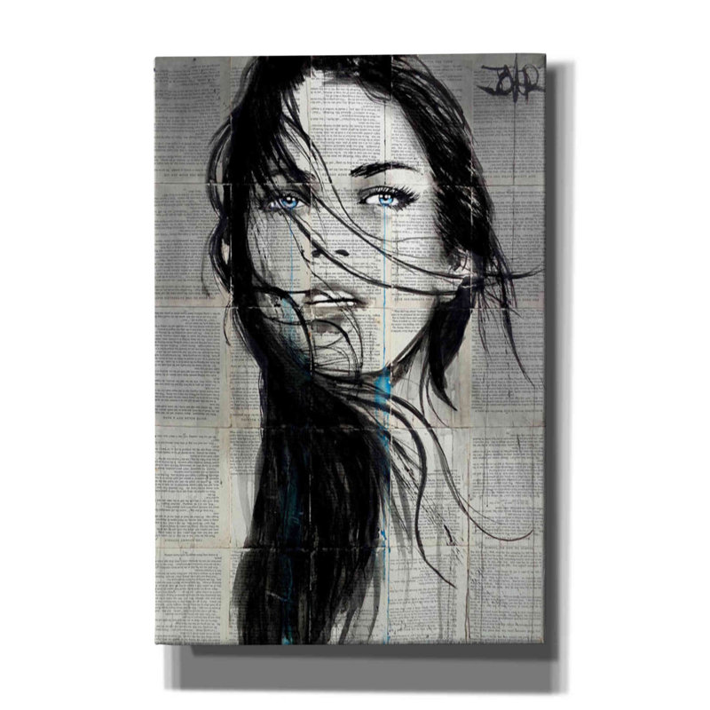 «Apache» par Loui Jover, art mural sur toile, H 60 po x l 40 po x P 1,5 po