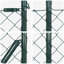 Vidaxl Chain Link Fence With Posts Steel-116797811-116797812