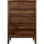 Rustic Walnut Tall Chest