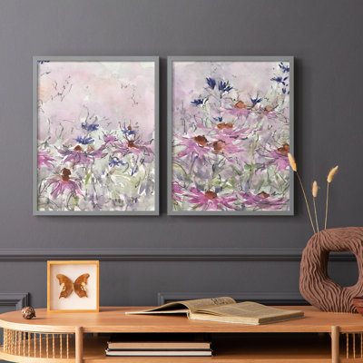 Impression florale I-Premium de Floral Entertainment - prête à être accrochée - aucun clou requis - aucun clou requis