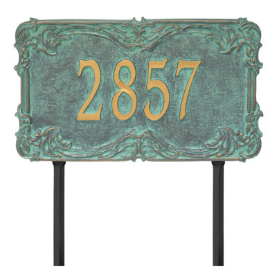 Signature Series 1-Line Lawn Address Sign