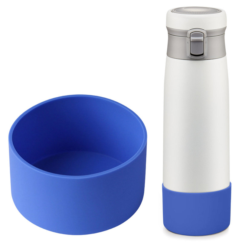 Couvercle de bouteille d'eau isotherme de 7,5 cm de diamètre et couvercle de protection en silicone, P
