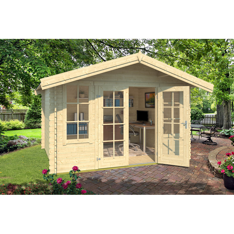 Lasita Robin 280 - 11 x 9.5 Ft. Summerhouse With Single Glazing (28mm), Nature
