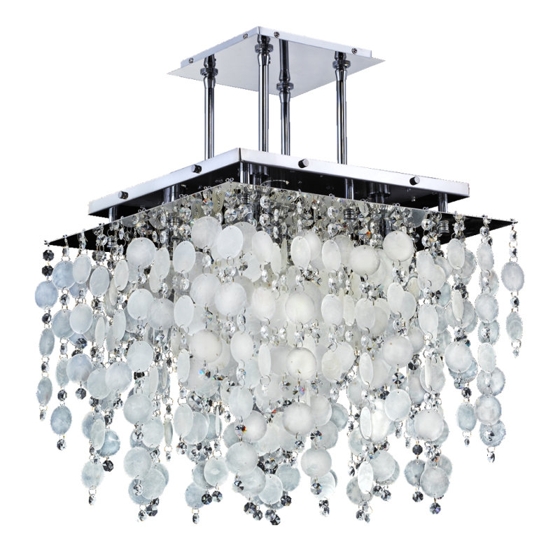 Lustre 5 lumières unique/carré/rectangulaire Cohen-Arazi