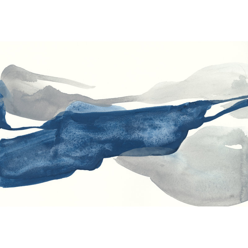 Sapphire And Grey III by Chris Paschke - Wrapped Canvas Painting, 30cm H x 30cm W x 3.8cm D