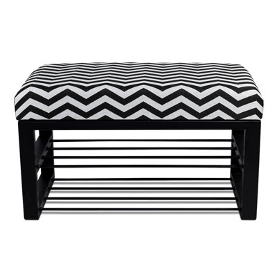 Frankhouse Polyester Upholstered Storage Bench