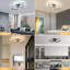 Dual Square 2-Light 69cm LED Ceiling Light