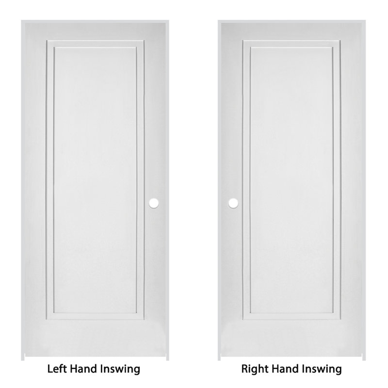 Porte de shaker intérieure apprêtée à 2 marches pré-suspendue avec montants de 7 1/4 po, 28 po x 80 po, Nickel satiné