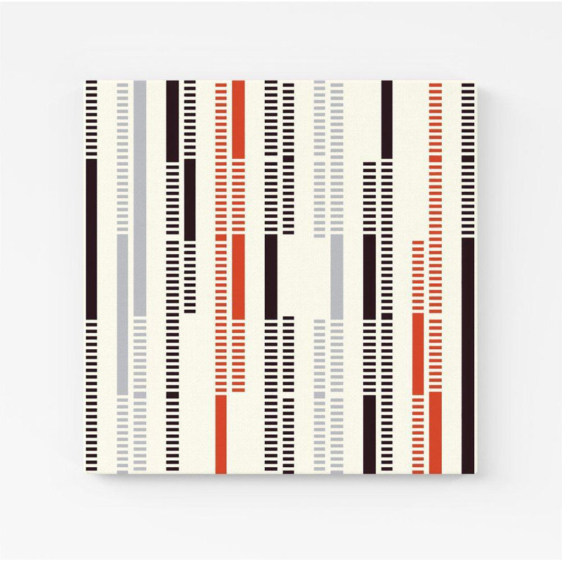 DASHED STROKE PATTERN - Wrapped Canvas Print