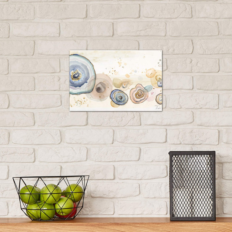 Agates Flying Watercolor by Patricia Pinto - Wrapped Canvas Print, 20.32 cm H x 30.48 cm W