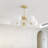 5 Heads Gold Finish Chandelier