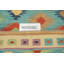 Tapis kilim en laine bleu clair tissé à plat 7 x 10