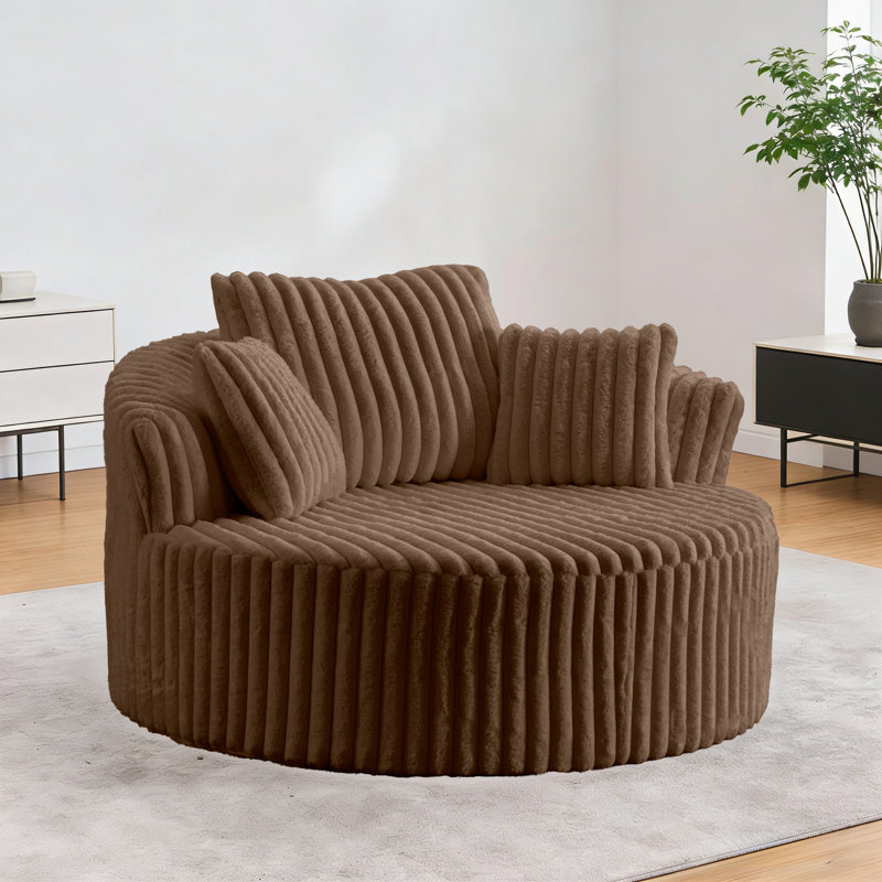Chaises d'appoint 57 po Cloud, Marron foncé
