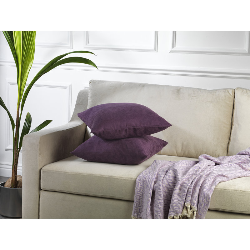 Housses de coussin décoratif, H 12 po x l 20 po, Mauve