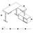 Hansel Adjustable L-Shaped Standing Desk-490355746