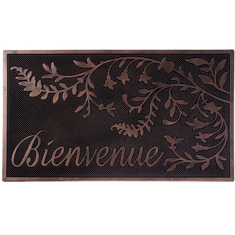 Tapis pour porte d'extérieur 30 po x 18 po Frisina Bienvenue