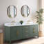 Meuble-lavabo double 72 po avec plateau en marbre-94811313-94811311